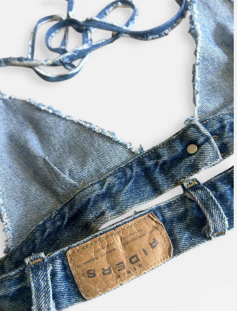 Bottoms Up Top - Denim